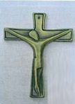 Croix stylisée en métal K28 16x13 cm