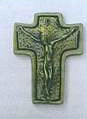 Croix stylisée en métal K30 9,5x7 cm