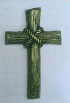 Croix stylisée en métal K38 18x11 cm