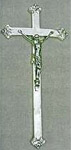 Croix en plastique finition or, 39x19 cm