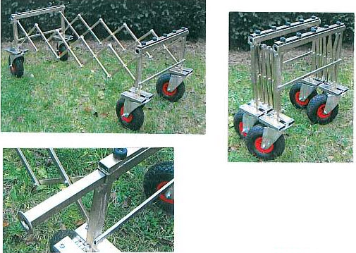 Terreinrolwagen voor het kerkhof